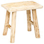 Voir la diapositive 1 : ATMOSPHERA Tabouret en bois Woody - H. 32 cm - Naturel