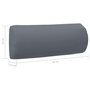 Voir la diapositive 6 : VIDAXL Appui-tete de chaise longue Gris 40x7,5x15 cm Textilene