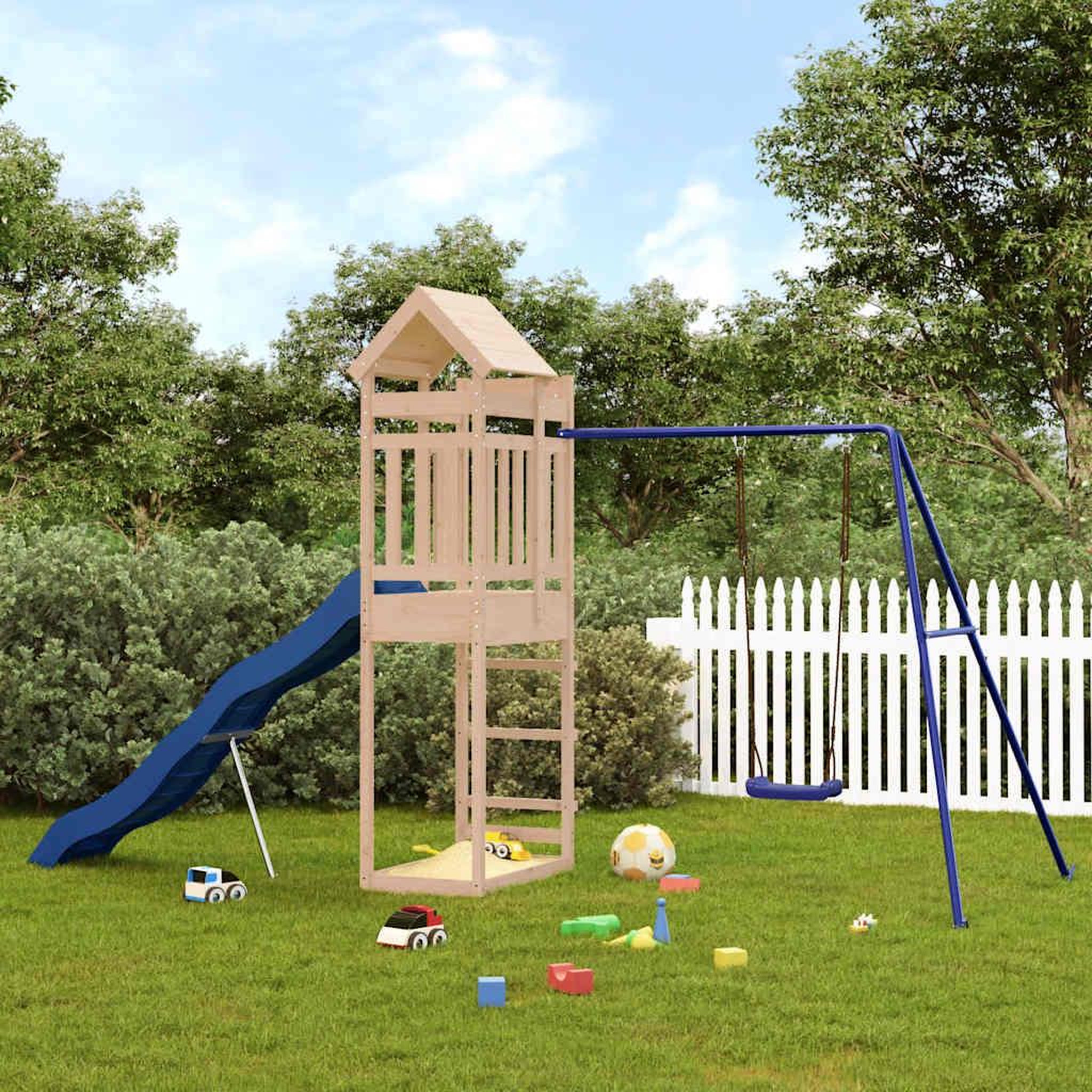 VIDAXL Aire de jeux d'exterieur bois de pin massif