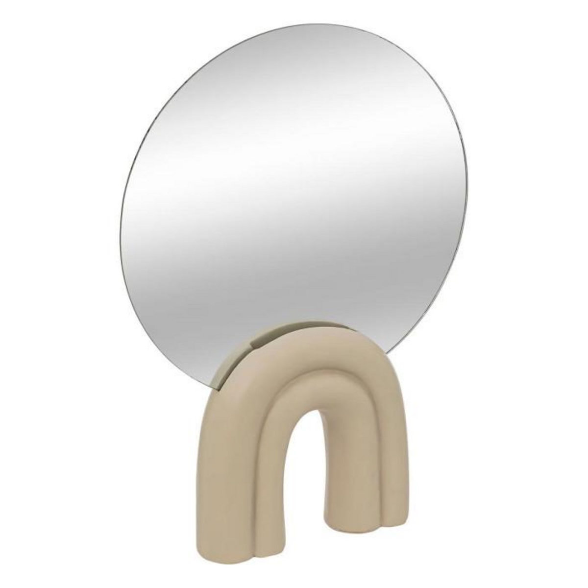 ATMOSPHERA Miroir à Poser Design  Wavy Bliss  35cm Blanc