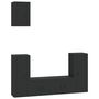 Voir la diapositive 2 : VIDAXL Ensemble de meubles TV 5 pcs Noir Bois d'ingenierie
