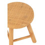 Voir la diapositive 3 : Paris Prix Tabouret Rond Cannage en Rotin  Malinda  29cm Naturel