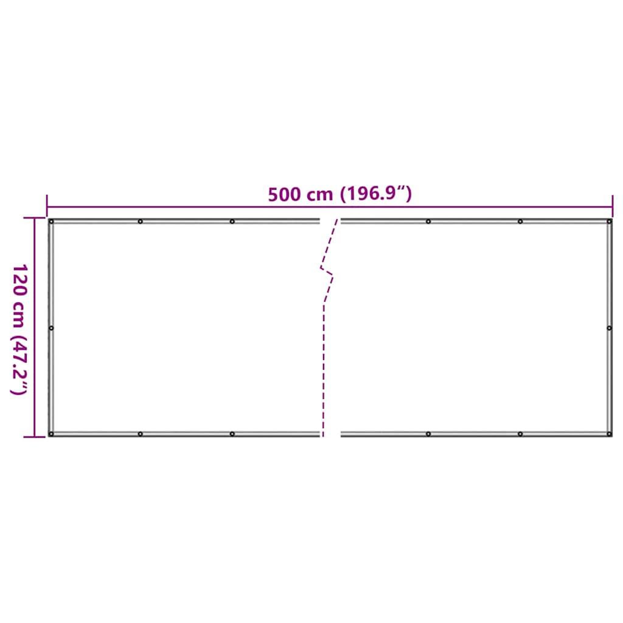 Voir la diapositive 6 : VIDAXL Ecran d'intimite de balcon anthracite 500x120 cm PVC