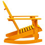 Voir la diapositive 3 : VIDAXL Chaise a bascule de jardin Adirondack bois de sapin orange