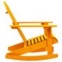 Voir la diapositive 3 : VIDAXL Chaise a bascule de jardin Adirondack bois de sapin orange