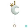 Voir la diapositive 2 : Atmosphera Kids Coussin Musical Enfant  Lune  37cm Bleu