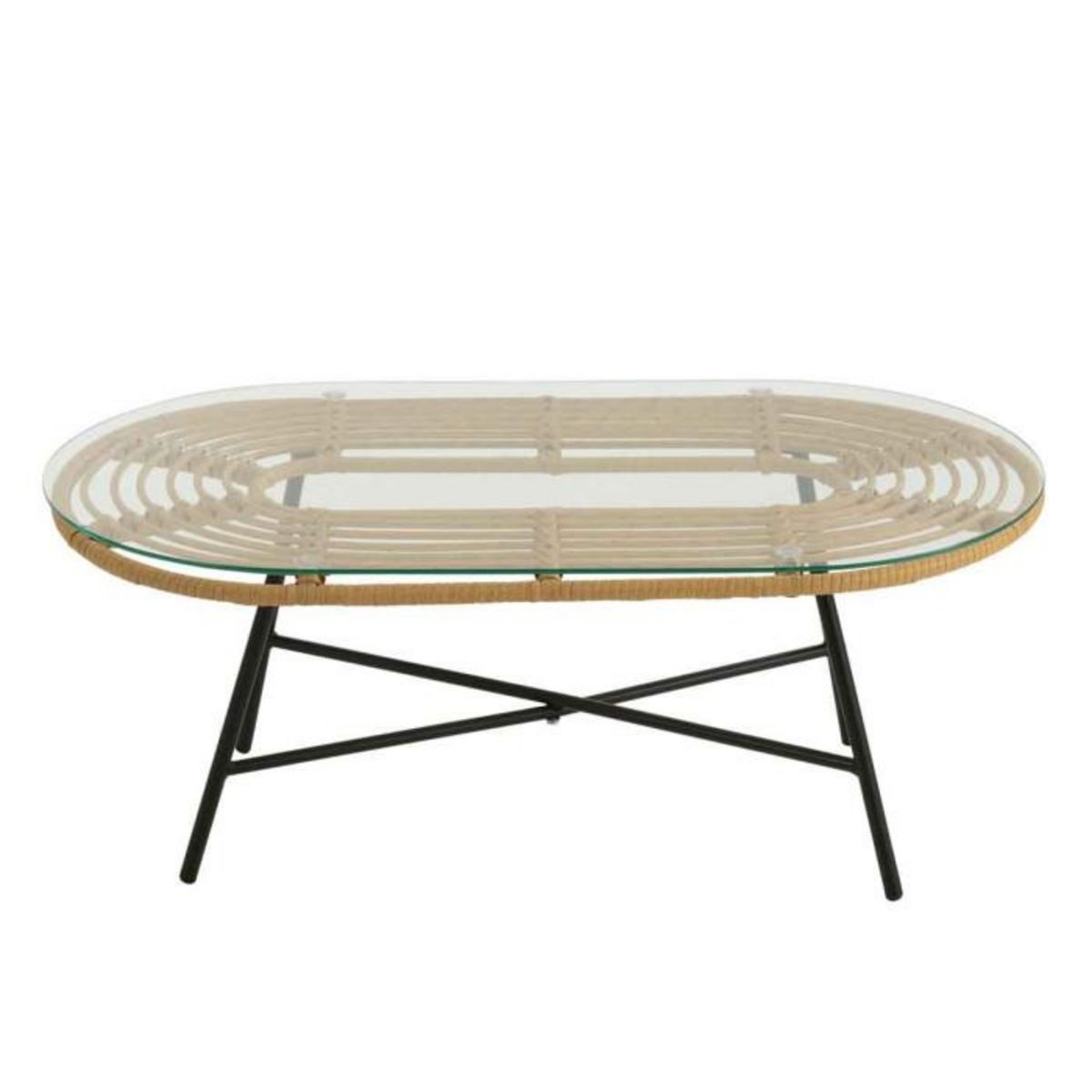 Paris Prix Table Basse de Jardin  Celeste  90cm Naturel & Noir