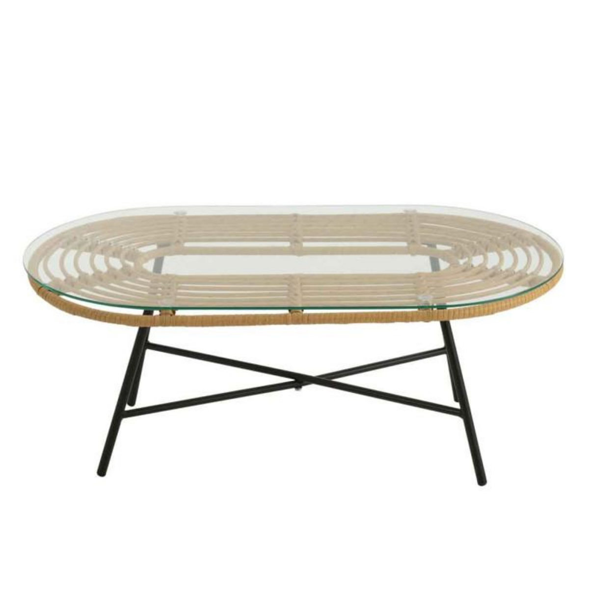 Paris Prix Table Basse de Jardin  Celeste  90cm Naturel & Noir