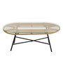 Voir la diapositive 2 : Paris Prix Table Basse de Jardin  Celeste  90cm Naturel & Noir