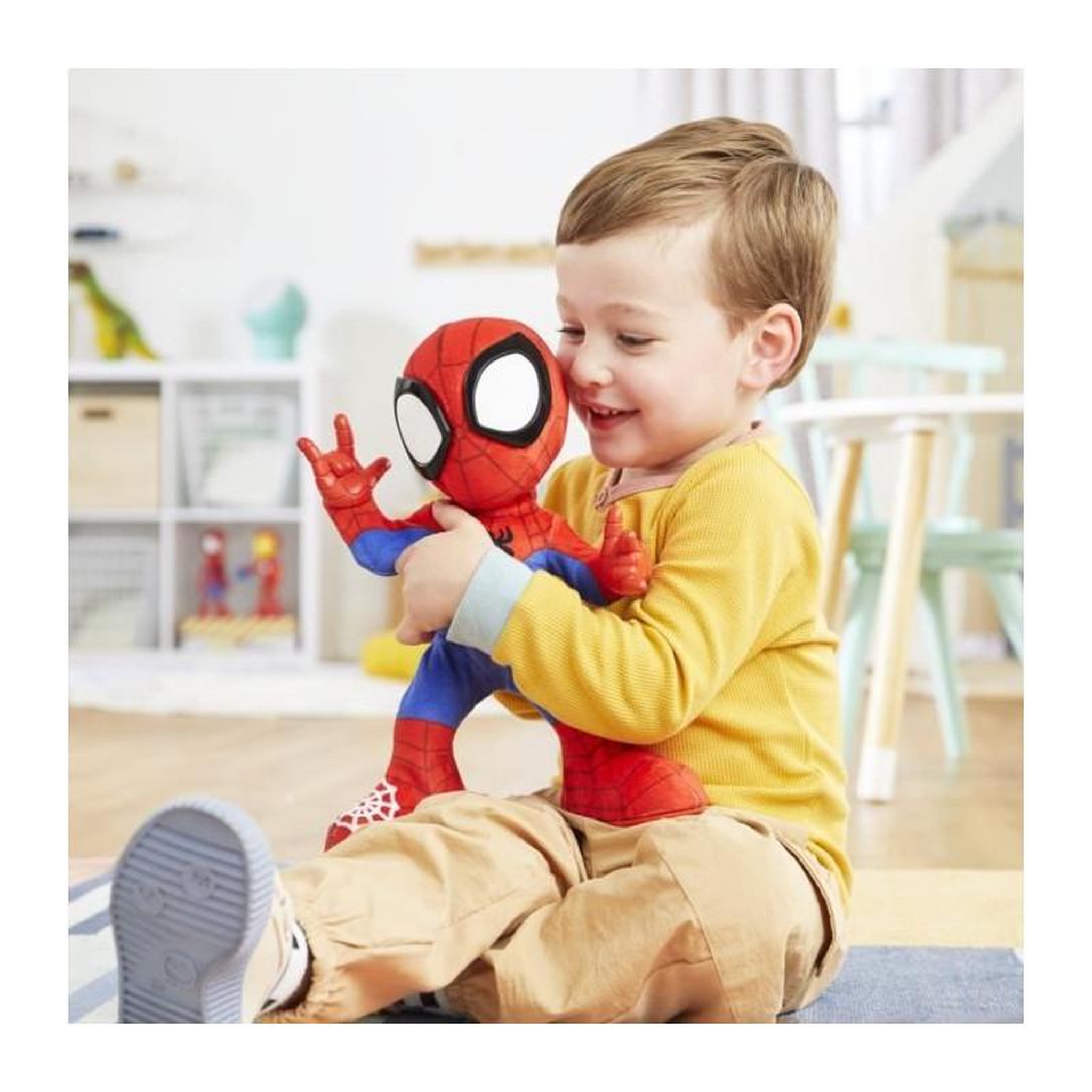 Voir la diapositive 4 : HASBRO Spidey danse et rampe, peluche interactive avec musique et sons, jouets de super-héros a partir de 3 ans, Spidey et ses Amis E