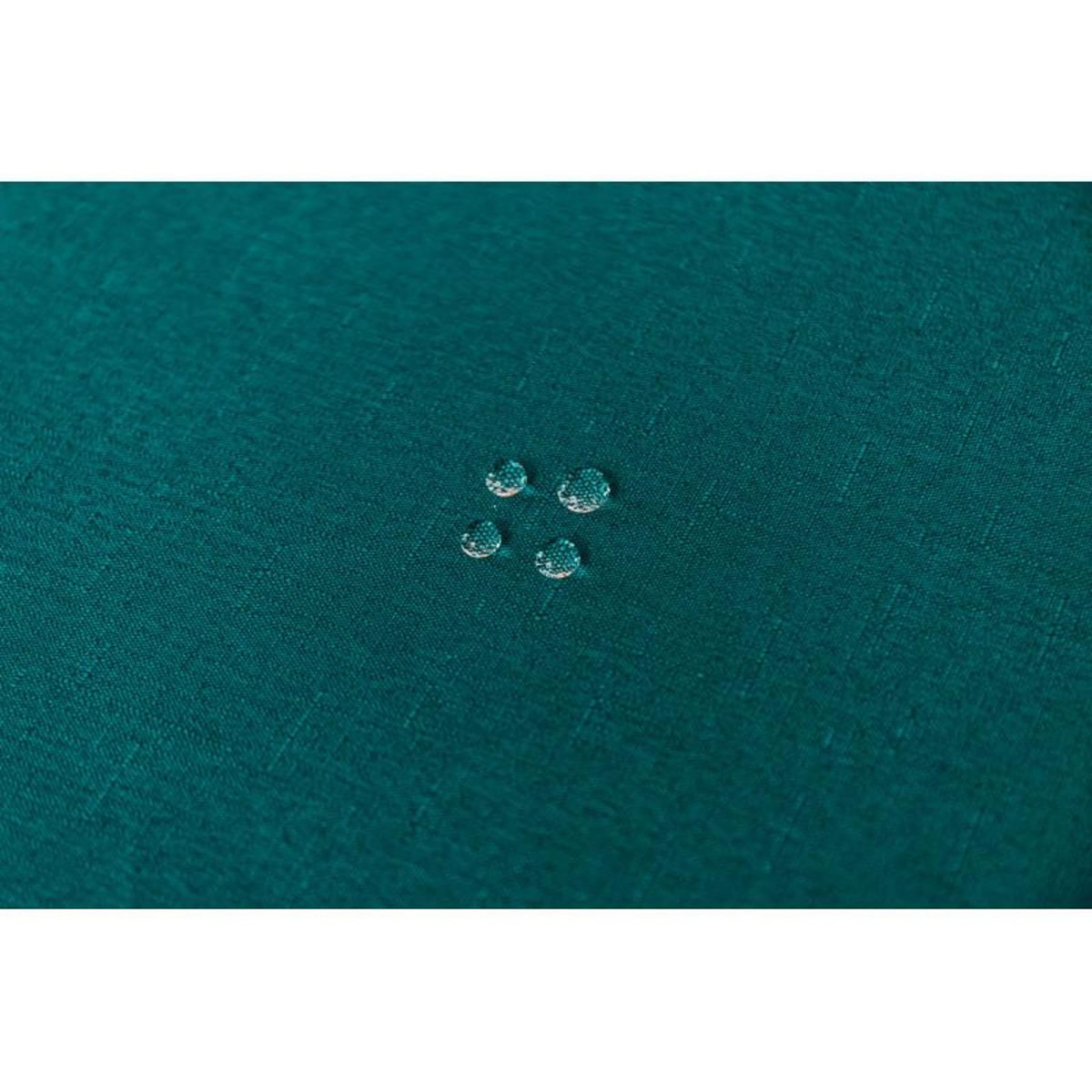 UNIVERS DECOR Nappe antitache unie Bleu Paon rectangulaire 145 x 240 cm