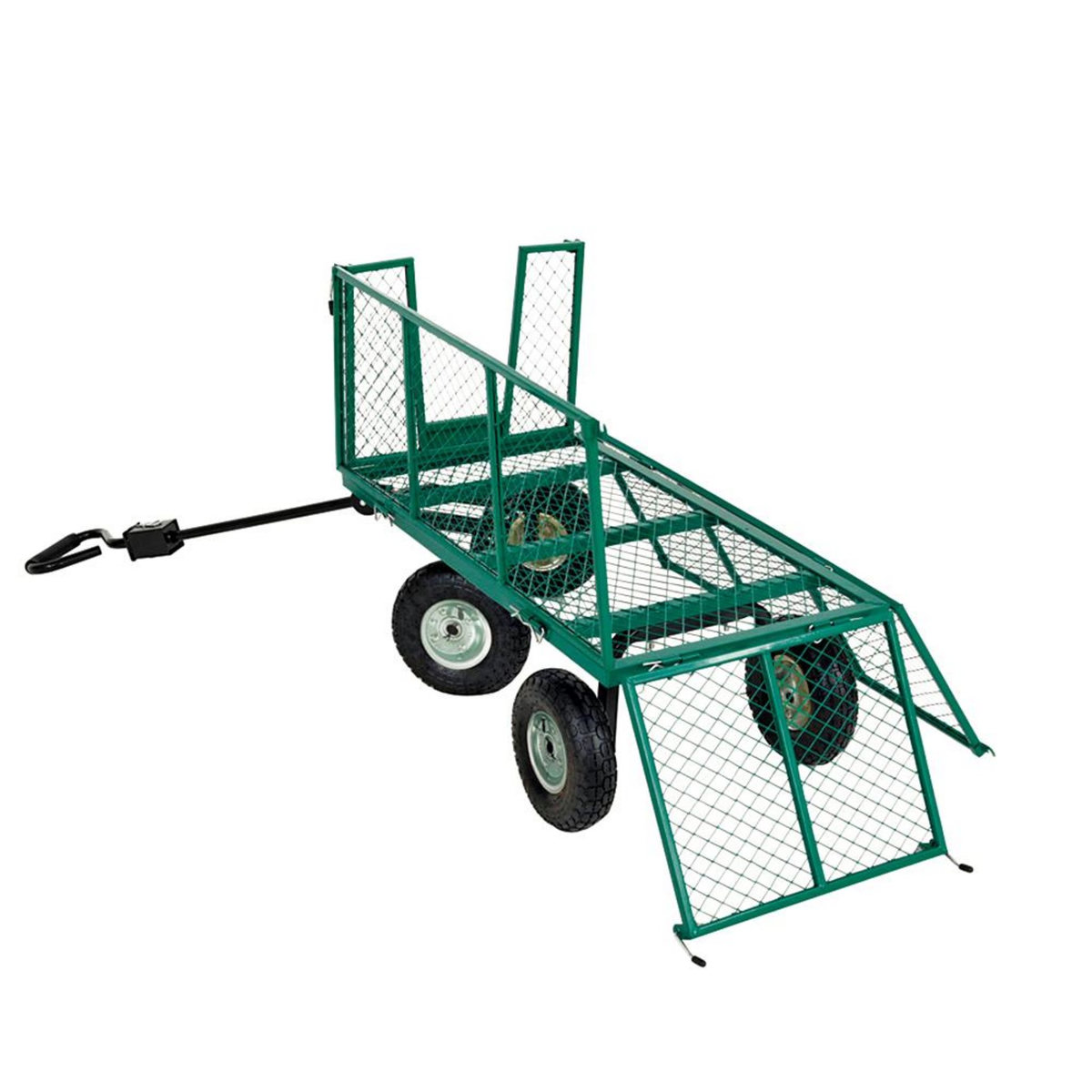 WERKAPRO Chariot remorque de jardin grillagé WERKA PRO