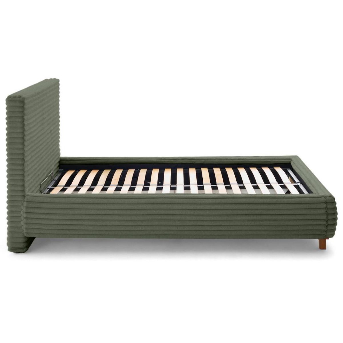 BEST MOBILIER Cristal - lit coffre - 140x200 - sommier inclus - fausse fourrure côtelée