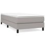 Voir la diapositive 2 : VIDAXL Sommier a lattes de lit avec matelas Gris clair 80x200 cm Tissu