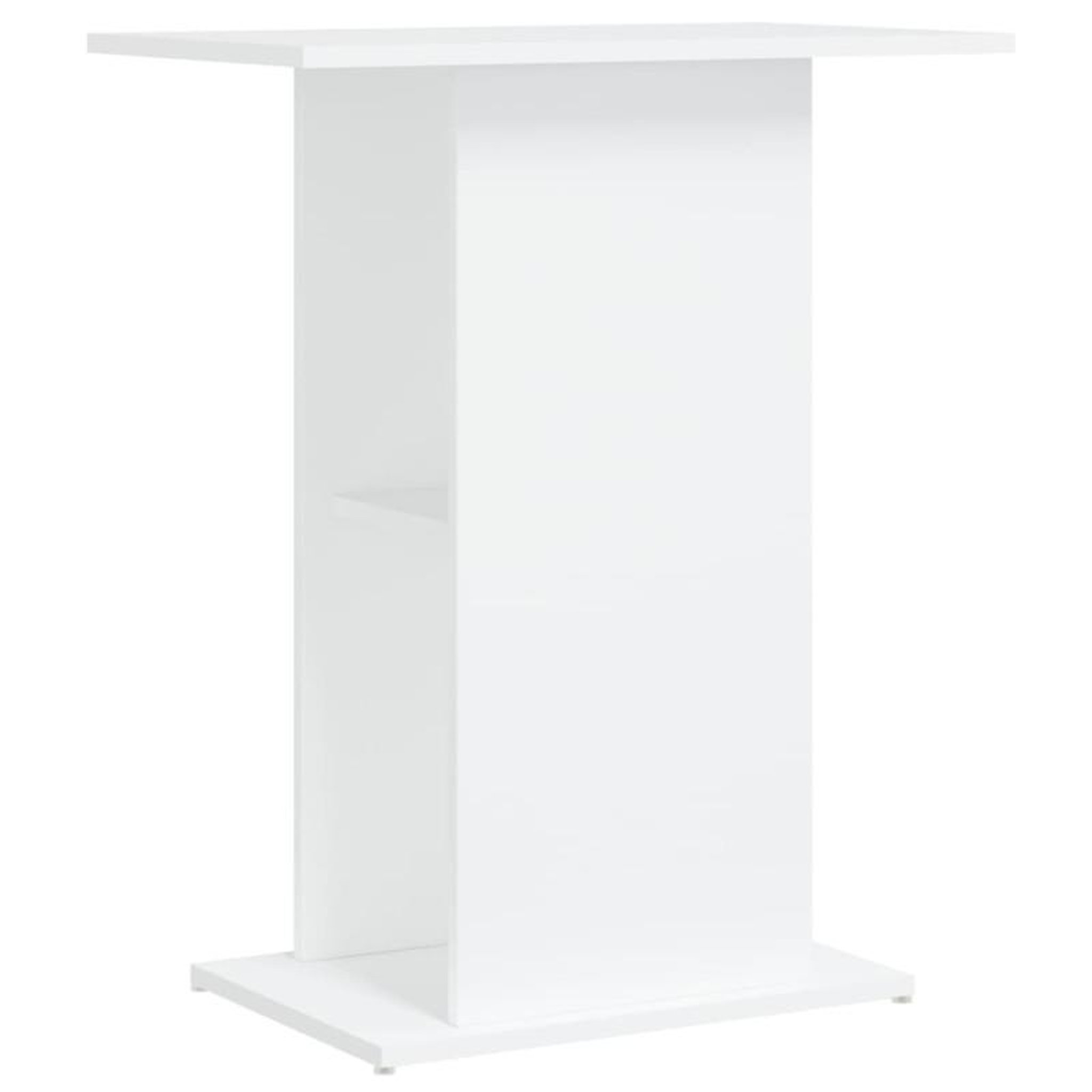 Voir la diapositive 2 : VIDAXL Support pour aquarium blanc 60,5x36x72,5 cm bois d ingénierie