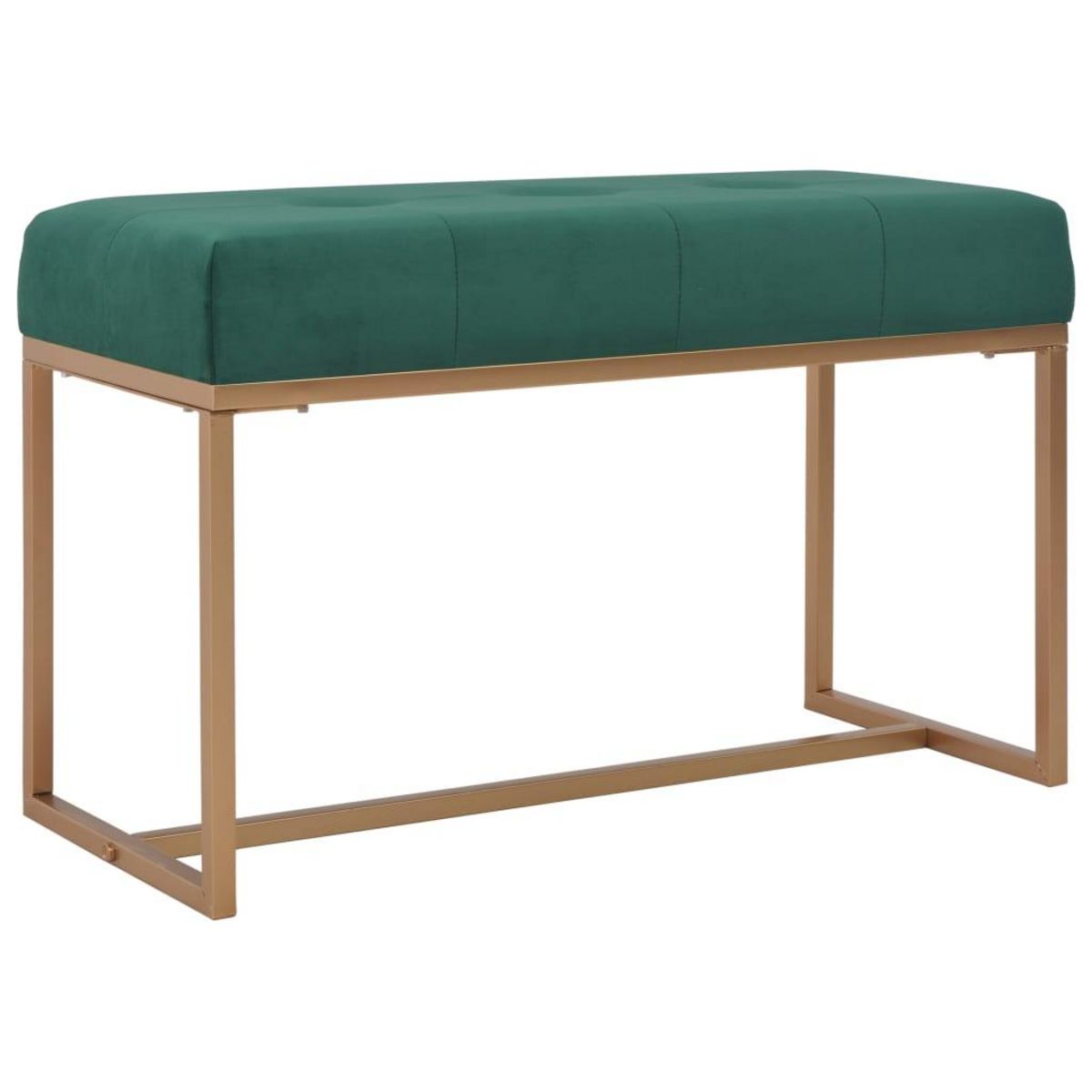 VIDAXL Banc 80 cm Vert Velours