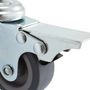 Voir la diapositive 5 : VIDAXL 12 pcs Roulettes pivotantes a trou de boulon 50 mm