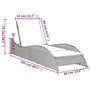 Voir la diapositive 6 : VIDAXL Chaise longue avec coussin gris clair 60x205x73 cm poly rotin
