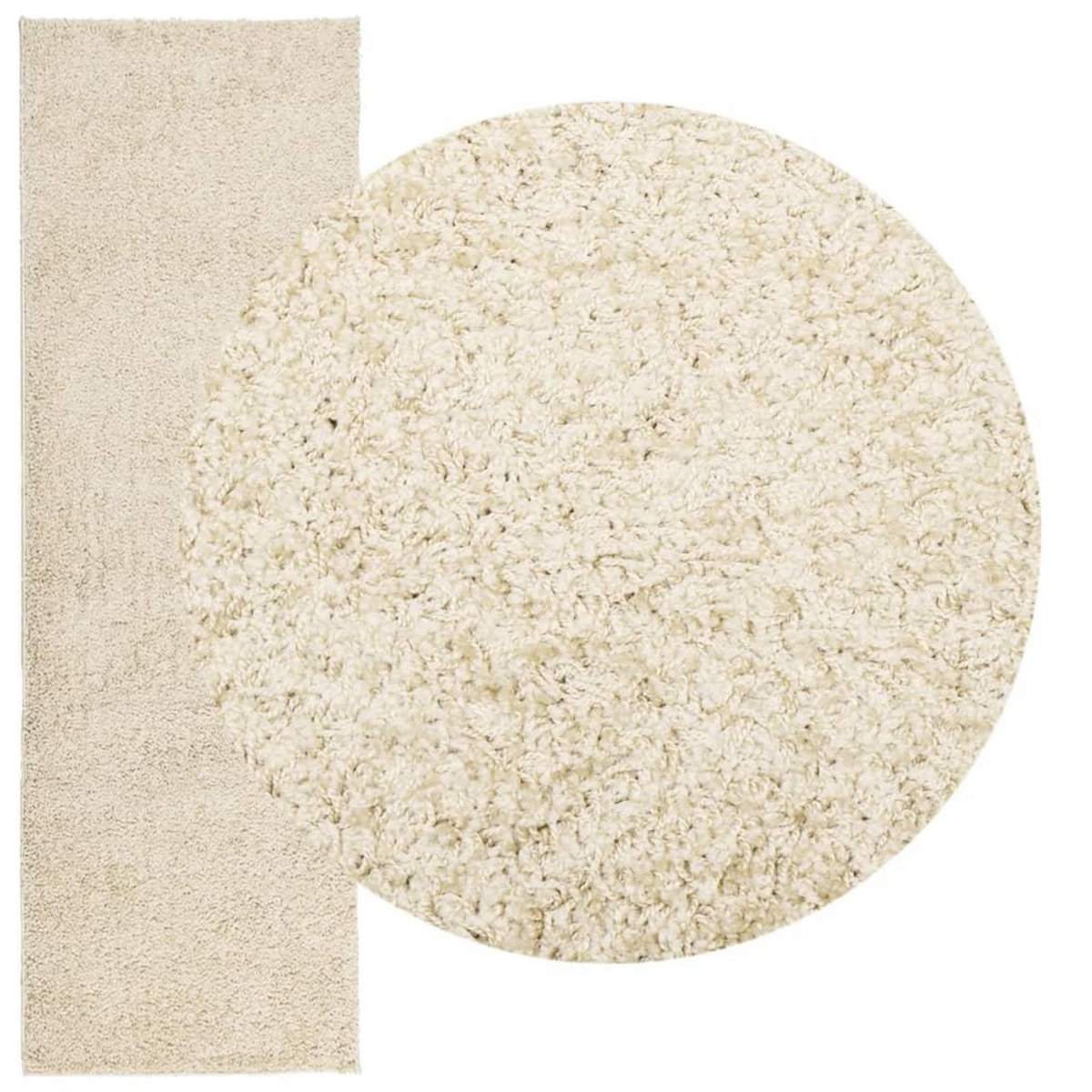VIDAXL Tapis shaggy PAMPLONA poils longs moderne dore 80x250 cm