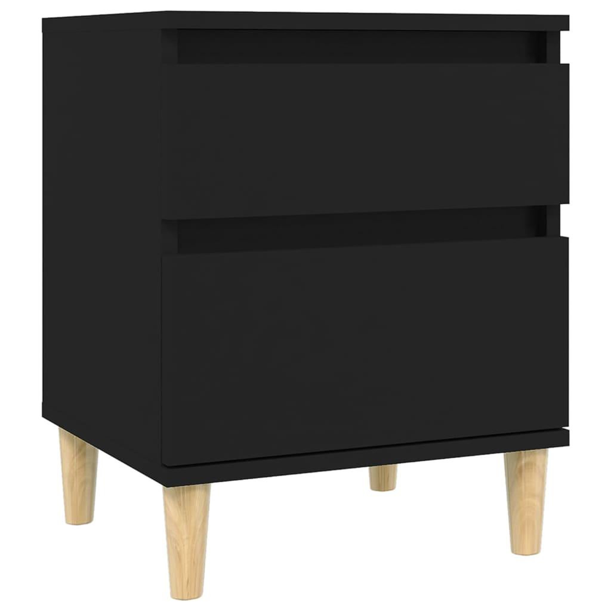 Voir la diapositive 2 : VIDAXL Table de chevet Noir 40x35x50 cm