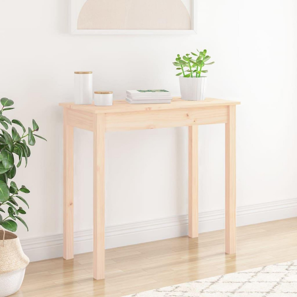 VIDAXL Table console 80x40x75 cm Bois massif de pin