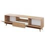 Voir la diapositive 3 : BEST MOBILIER Diego - meuble tv - effet bois - 2 portes et 1 niche -180 cm
