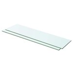 VIDAXL Panneaux d'etagere 2 pcs Verre Transparent 60 x 12 cm