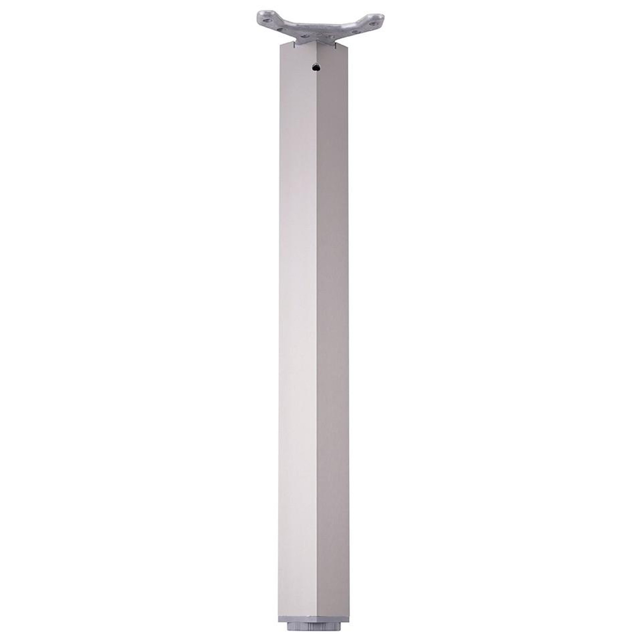 CENTRALE BRICO Pied de table Legs TA001, 710R/60x60mm, imitation acier