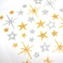  Stickers étoiles argentées et dorées à paillettes