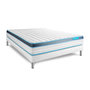 Voir la diapositive 3 : BODYCARE Ensemble 160x200 matelas BodyFit à mémoire de forme + sommier kit blanc