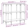 Voir la diapositive 6 : VIDAXL Table console chene sonoma 102x35x90 cm bois d'ingenierie