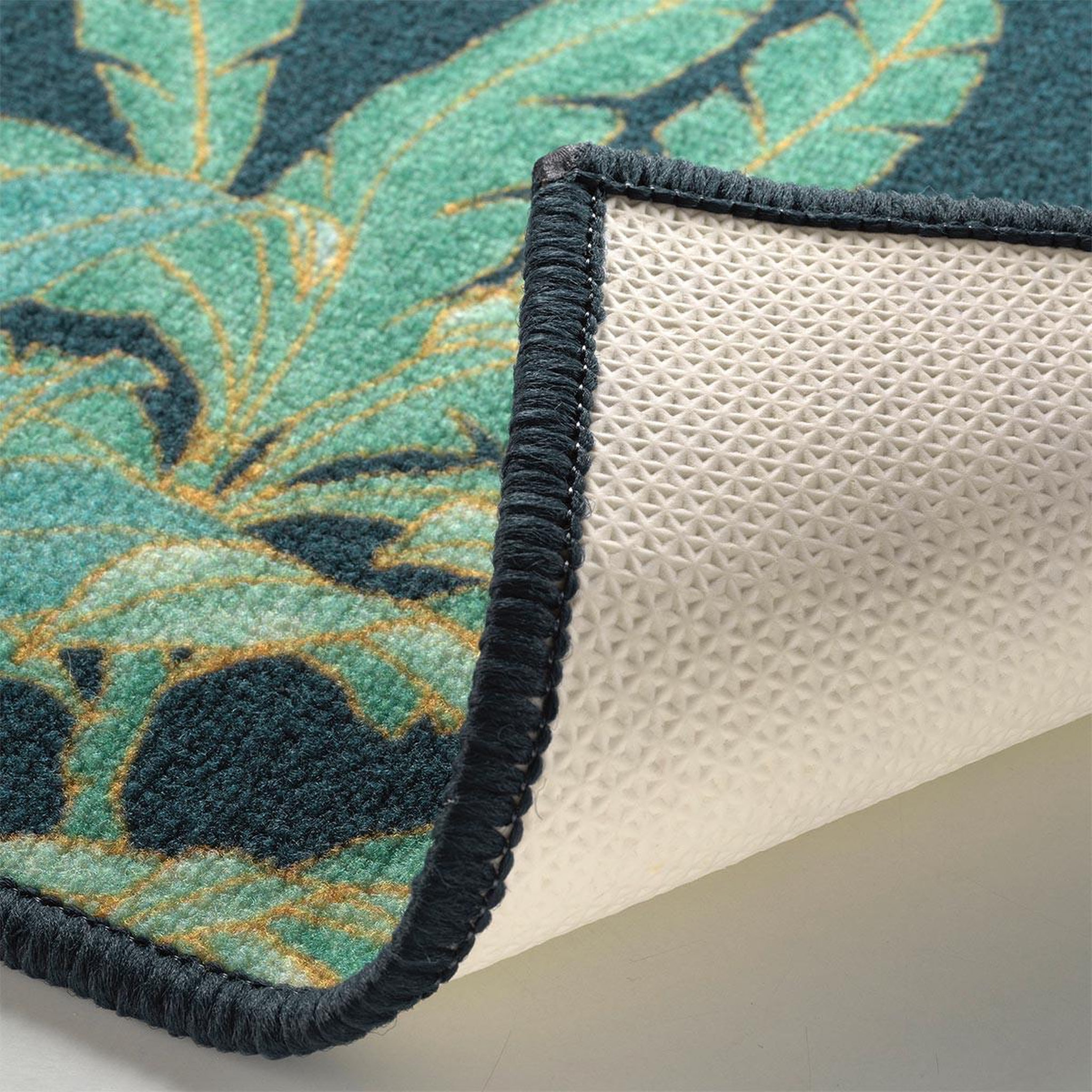 Voir la diapositive 3 : Douceur d'Intérieur Tapis déco imprimé  vayana  50x120cm vert