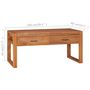Voir la diapositive 6 : VIDAXL Meuble TV 100x40x45 cm Bois de teck