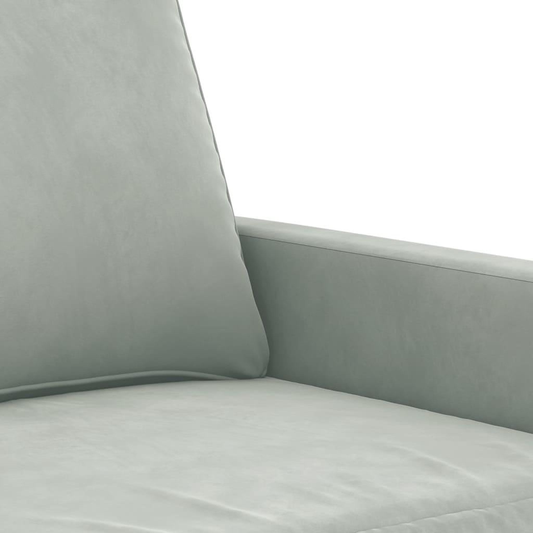 Voir la diapositive 5 : VIDAXL Ensemble de canapes 2 pcs avec coussins Gris clair Velours