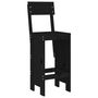 Voir la diapositive 4 : VIDAXL Ensemble de bar de jardin 3 pcs noir bois de pin massif