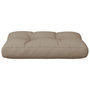 Voir la diapositive 5 : VIDAXL Coussin de palette taupe 50x40x12 cm tissu
