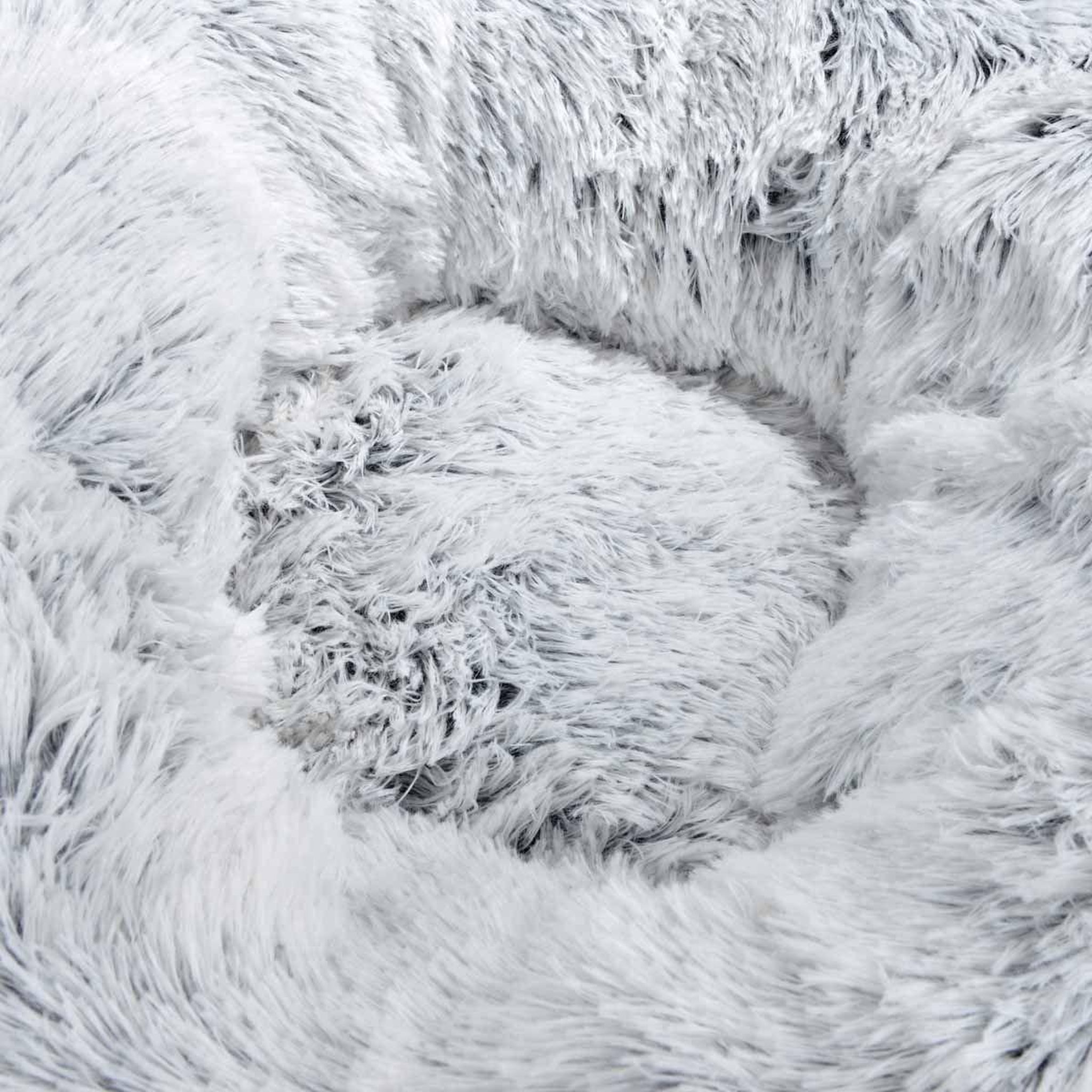 Voir la diapositive 2 : LOVE STORY Panier rond chien & chat  fluffy  75cm blanc chiné