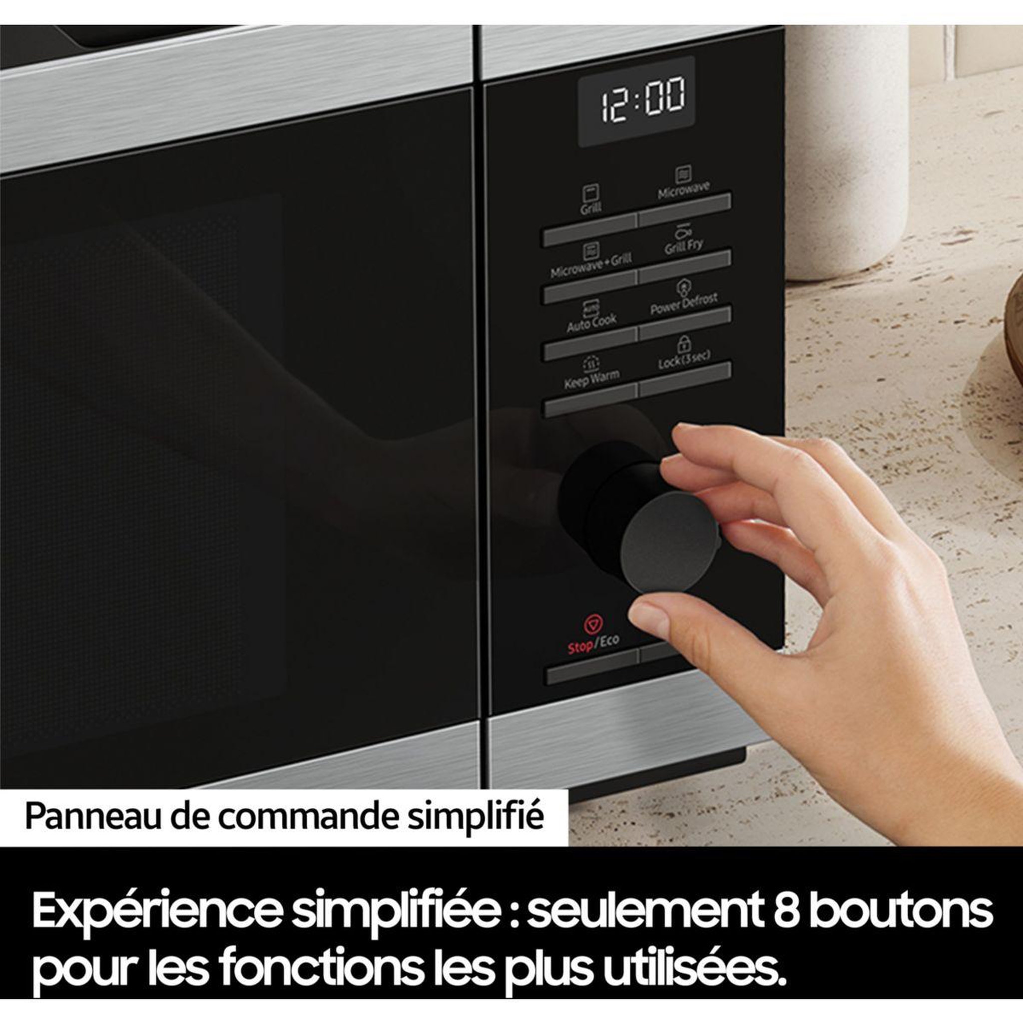 Voir la diapositive 4 : Samsung Micro ondes ms32de4504at 32l