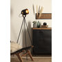 Voir la diapositive 4 : ATMOSPHERA Lampadaire trépied effet projecteur - Hauteur 136 cm - Noir