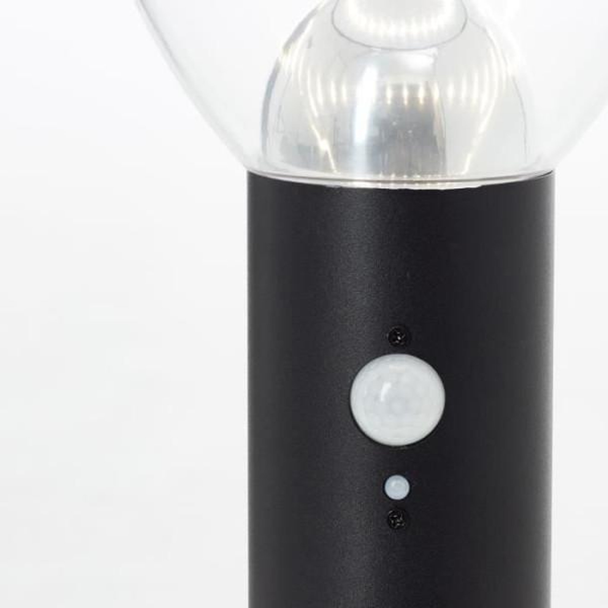 Voir la diapositive 3 : BRILLIANT Potelet extérieur - BRILLIANT - TULIP - LED et solaire - Détecteur de mouvement - Acier inoxydable et plastique - 4 W - Noir