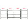 Voir la diapositive 2 : VIDAXL Grille reglable de securite de fenetres et 3 barres 500-650 mm