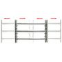 Voir la diapositive 2 : VIDAXL Grille reglable de securite de fenetres et 3 barres 500-650 mm