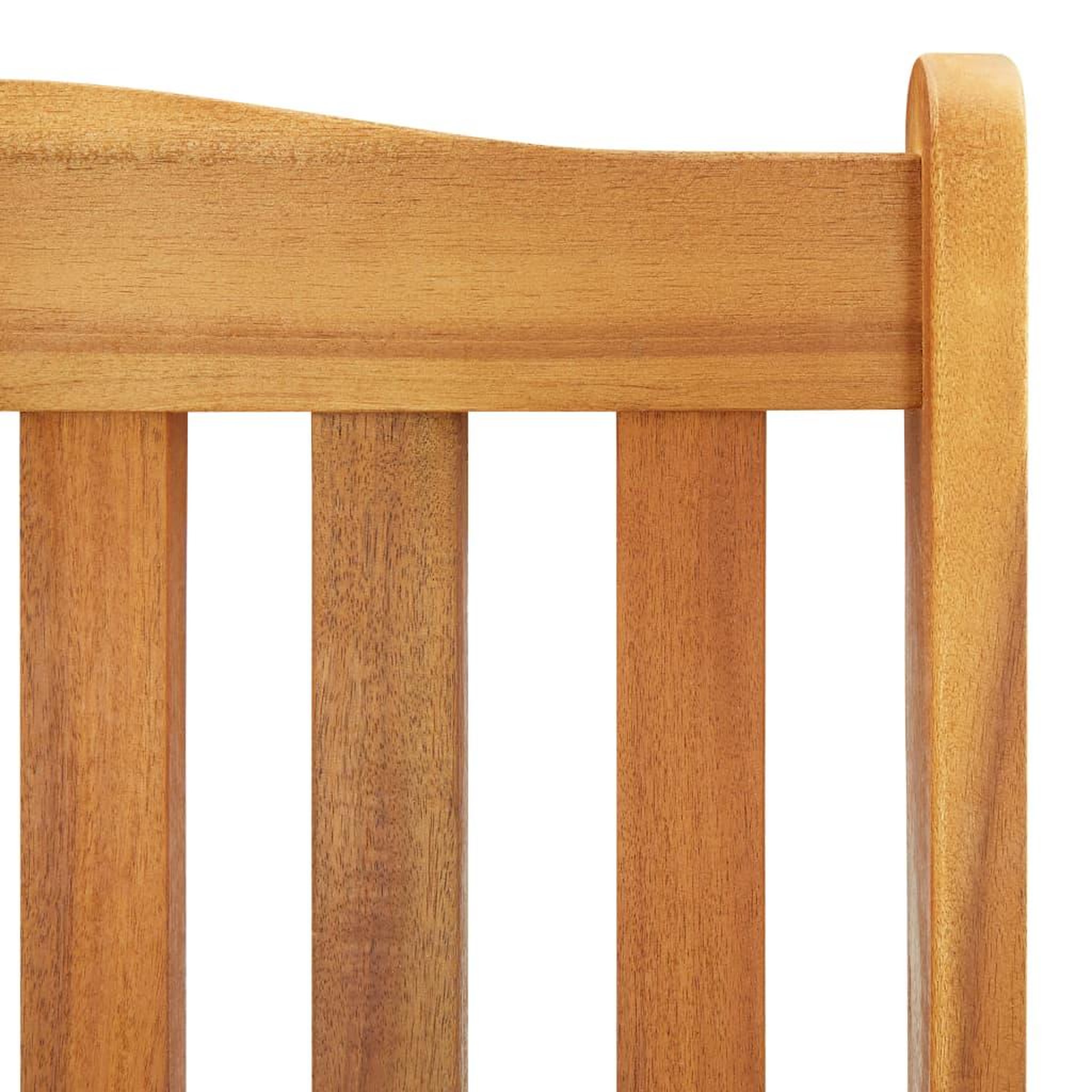Voir la diapositive 5 : VIDAXL Chaise a bascule bois d'acacia massif