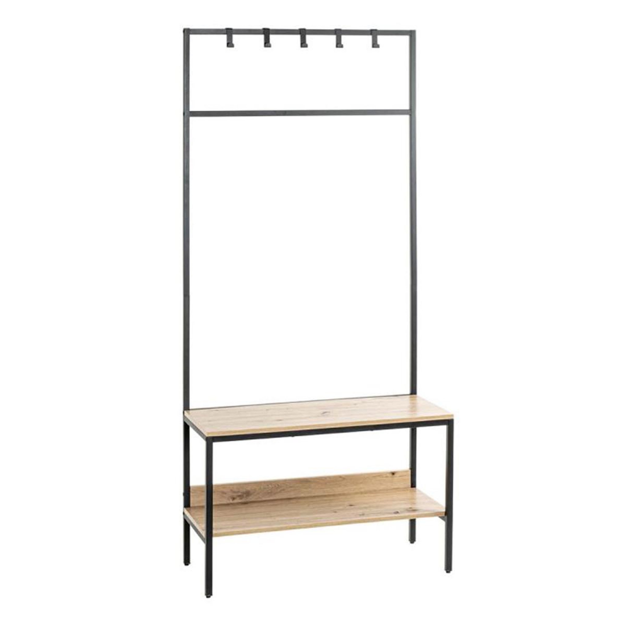 Paris Prix Meuble d'entrée vestiaire  miranda  180cm chêne & noir