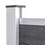 Voir la diapositive 4 : VIDAXL Cloture de jardin WPC 526x106 cm Gris