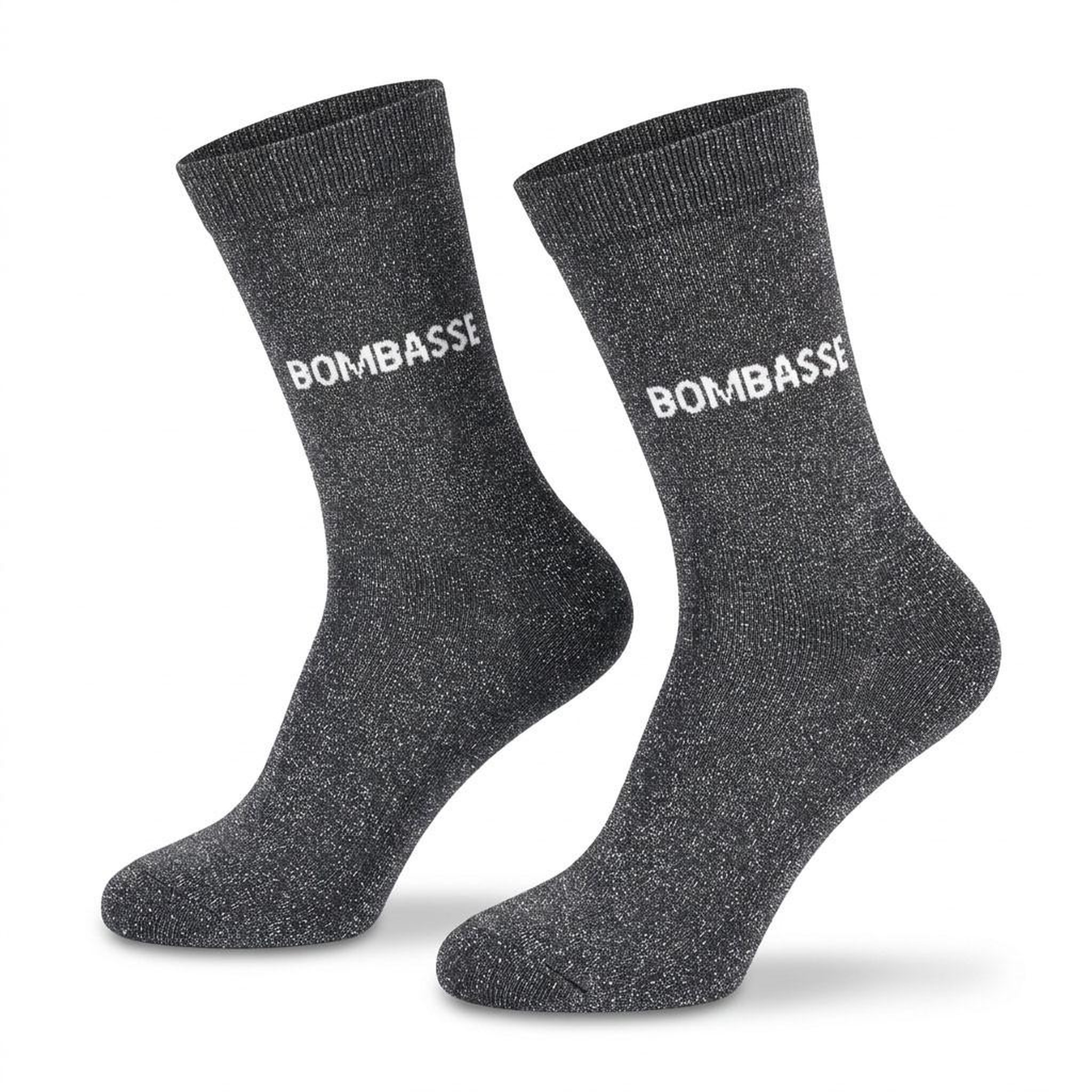 Voir la diapositive 1 : OZABI Chaussettes Femme Lurex Message Humoristique