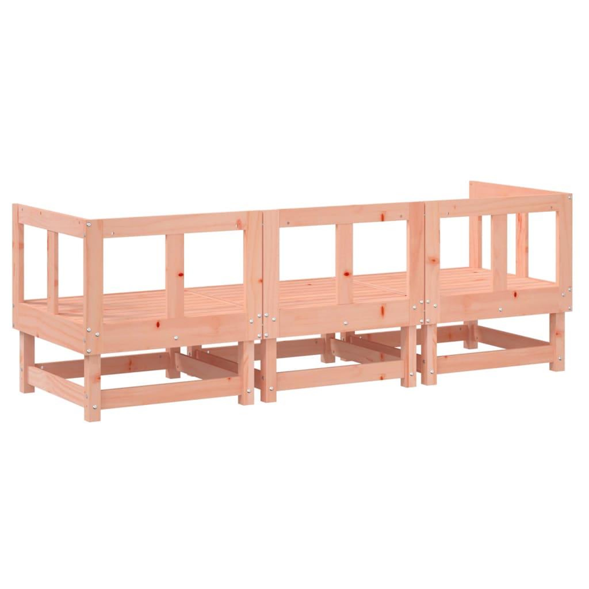 Voir la diapositive 3 : VIDAXL Salon de jardin 3 pcs bois massif douglas