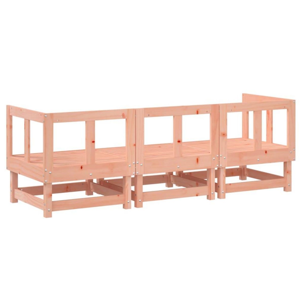 VIDAXL Salon de jardin 3 pcs bois massif douglas