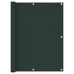 VIDAXL Ecran de balcon Vert fonce 120x400 cm Tissu Oxford
