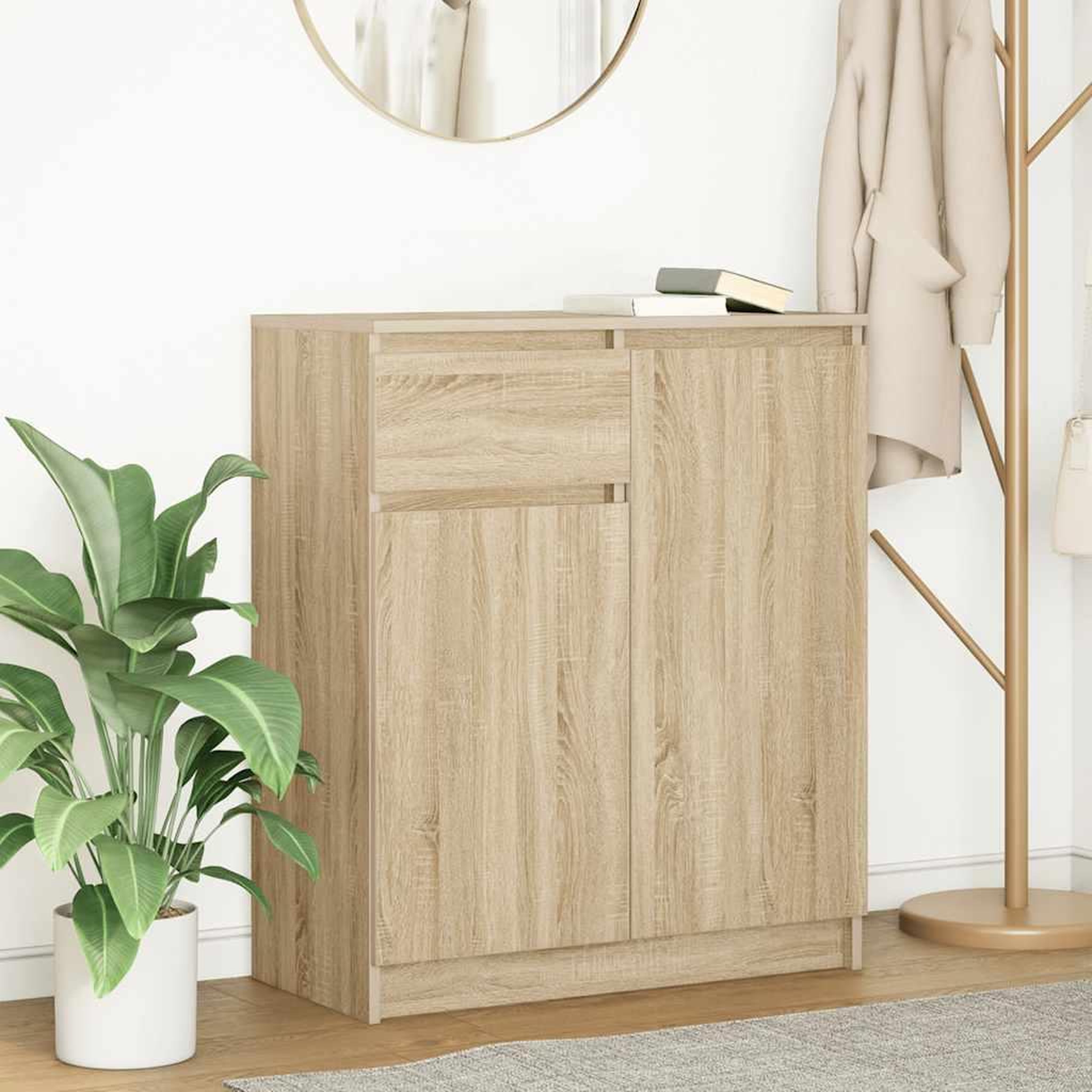 VIDAXL Buffet avec tiroir chene sonoma 71x35x84 cm bois d'ingenierie